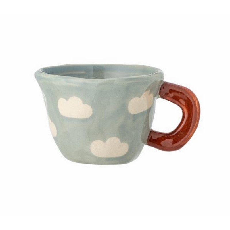 Petite tasse gres peint nuages Bloomingville NINI
