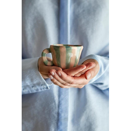 Mini tasse gres rayures multicolores Bloomingville NINI