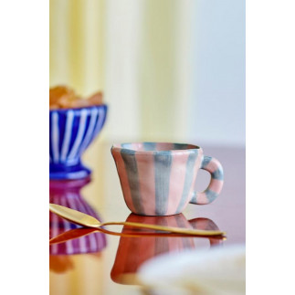 Mini tasse gres rayures multicolores Bloomingville NINI