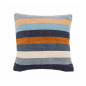 Grand coussin rayures bleu couleur Bloomingville GYANI