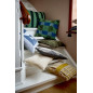Grand coussin rayures tufte coton vert Bloomingville CORY