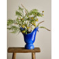 Vase gres design bleu paon Bloomingville WYLIE