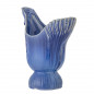 Vase gres design bleu paon Bloomingville WYLIE