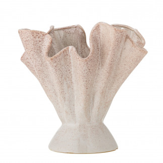 Vase gres sculptural elegant gres rose Bloomingville PLIER