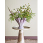 Vase gres sculptural elegant gres rose Bloomingville PLIER