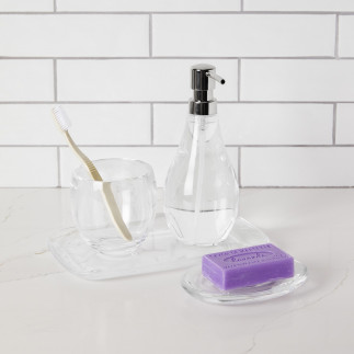 Porte savon transparent design acrylique Umbra DROPLET