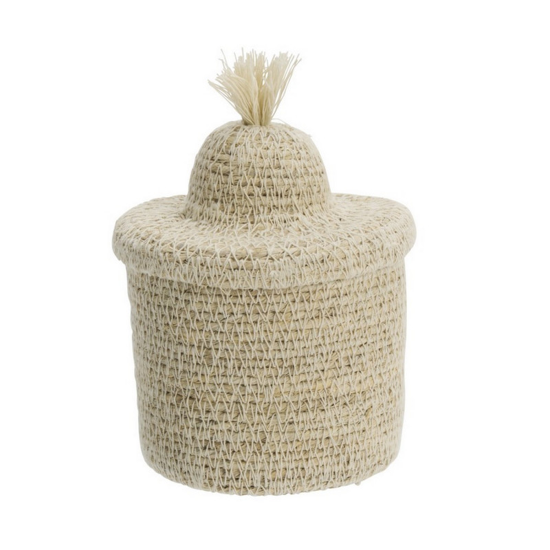Petit panier avec couvercle naturel Madam Stoltz