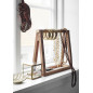 Boite verre cube laiton decorative Madam Stoltz