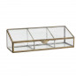 Boite a bijoux verre decorative laiton 3 compartiments Madam Stoltz