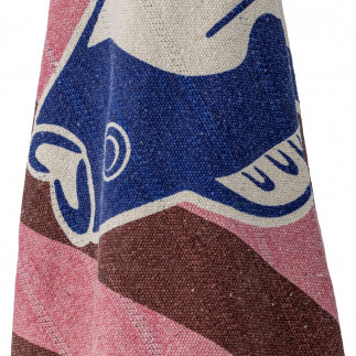 Plaid decoratif poisson multicolore coton Bloomingville REMY