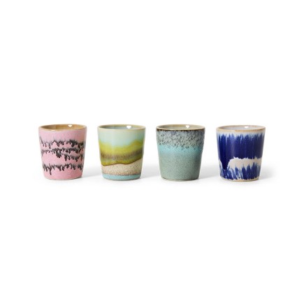 Coquetiers gres multicolore Hk living vibrance set de 4