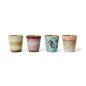 Tasses a ristretto multicolore Hk living futurisme set de 4