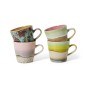 Tasse à café grès HKliving Rococo set de 4 Tasse à café grès HKliving Rococo set de 4
