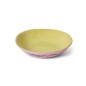 Assiette creuse a curry gres couleur rose jaune Hk living Bubble set de 2