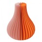 Vase design papier cartonne couleur orange Remember YUKI