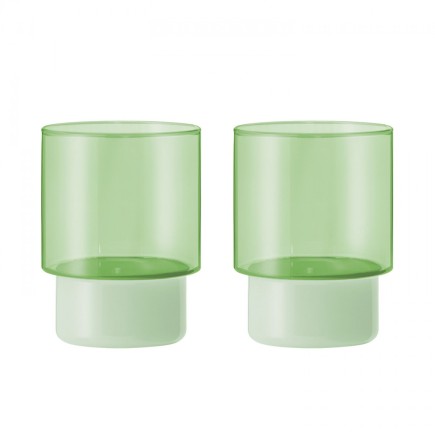 Verre a eau design couleur Remember Jill set de 2