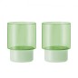 Verre a eau design couleur Remember Jill set de 2