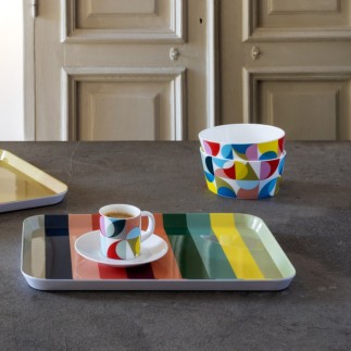 Tasse soucoupe design multicolore Remember Sushi