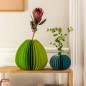 Vase papier design vert Remember YUKI