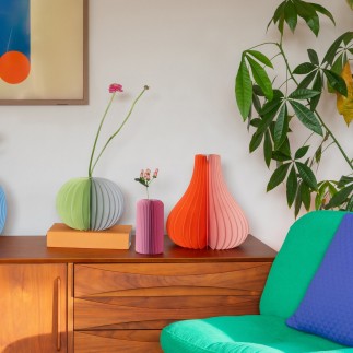 Vase design epure papier Remember Yuki berry