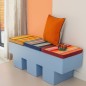 Galette de chaise design rayures Remember