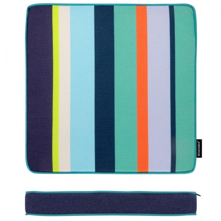 Coussin assise raye galette chaise design couleur Remember Elba