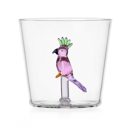 Verre a eau oiseau perroquet Ichendorf Milano Talking Trees