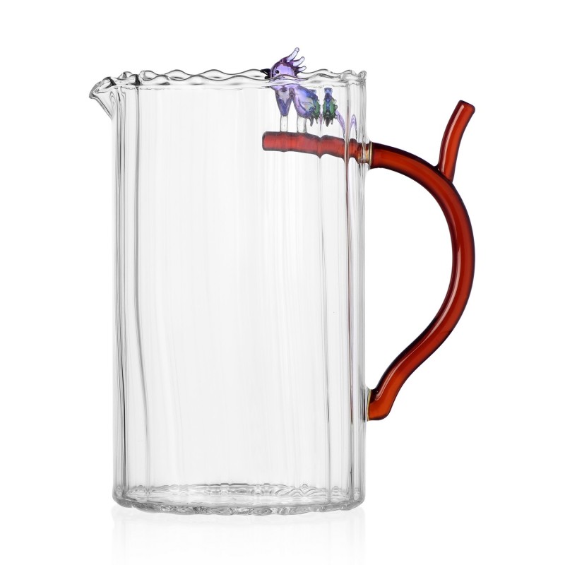 Carafe a eau design oiseau perroquet branche Ichendorf Milano Talking Trees