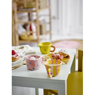 Petite tasse gres peint couleur Bloomingville NINI