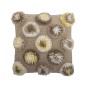 Grand coussin laine tufte fleurs Bloomingville SOMMA