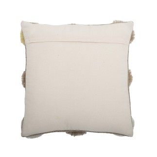 Grand coussin laine tufte fleurs Bloomingville SOMMA