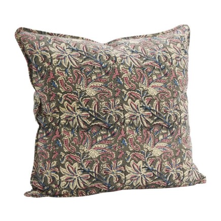 Grande housse de coussin imprime floral Madam Stoltz