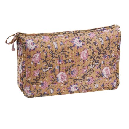 Trousse de toilette coton matelasse imprime boheme Madam Stoltz