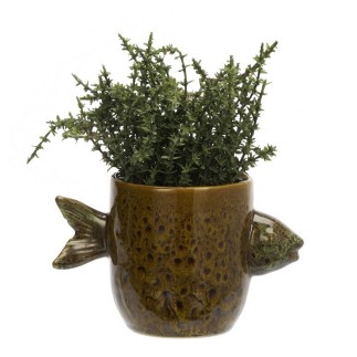 Cache-pot céramique design poisson Madam Stoltz