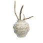 Vase decoratif gres texture poissons scluptes Madam Stoltz