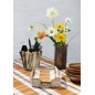 Cache pot decoratif gres plisse texture Madam Stoltz