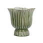 Cache pot texture organique vert gres Madam Stoltz