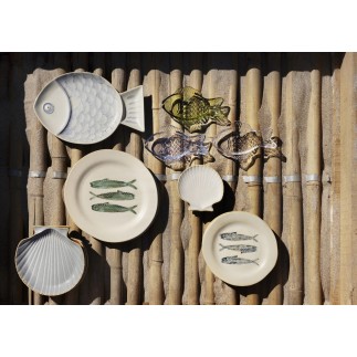Petite assiette coquille st jacques gres couleur Madam Stoltz