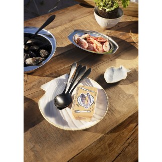 Assiette coquille st jacques gres couleur Madam Stoltz