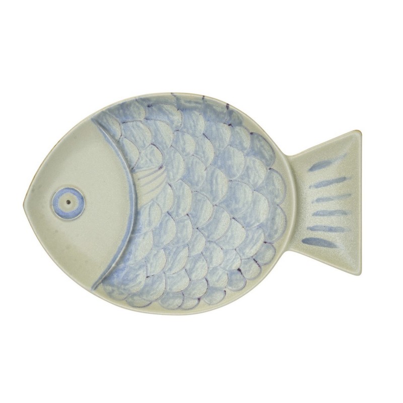 Plat de service gres forme poisson Madam Stoltz