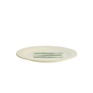 Grande assiette plate gres motif poissons couleur Madam Stoltz