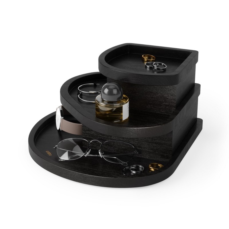 Rangement a bijoux bois 3 plateaux Umbra Cove
