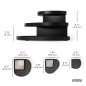 Rangement a bijoux bois 3 plateaux Umbra Cove