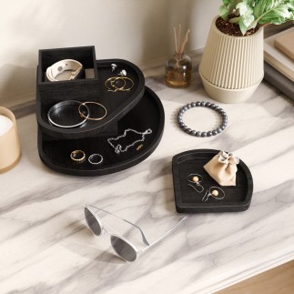Rangement a bijoux bois 3 plateaux Umbra Cove