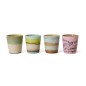 Tasses gobelets à café grès HKliving Pop Art set de 4