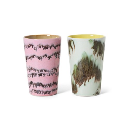 Mugs a the cafe couleur gres vintage HK living Baroque set de 2