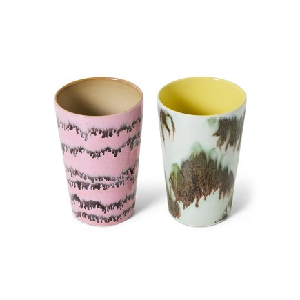 Mugs a the cafe couleur gres vintage HK living Baroque set de 2