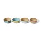 Bols depareilles gres multicolore HK living Impression set de 4