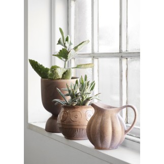 madam stoltz vase pichet gres rose
