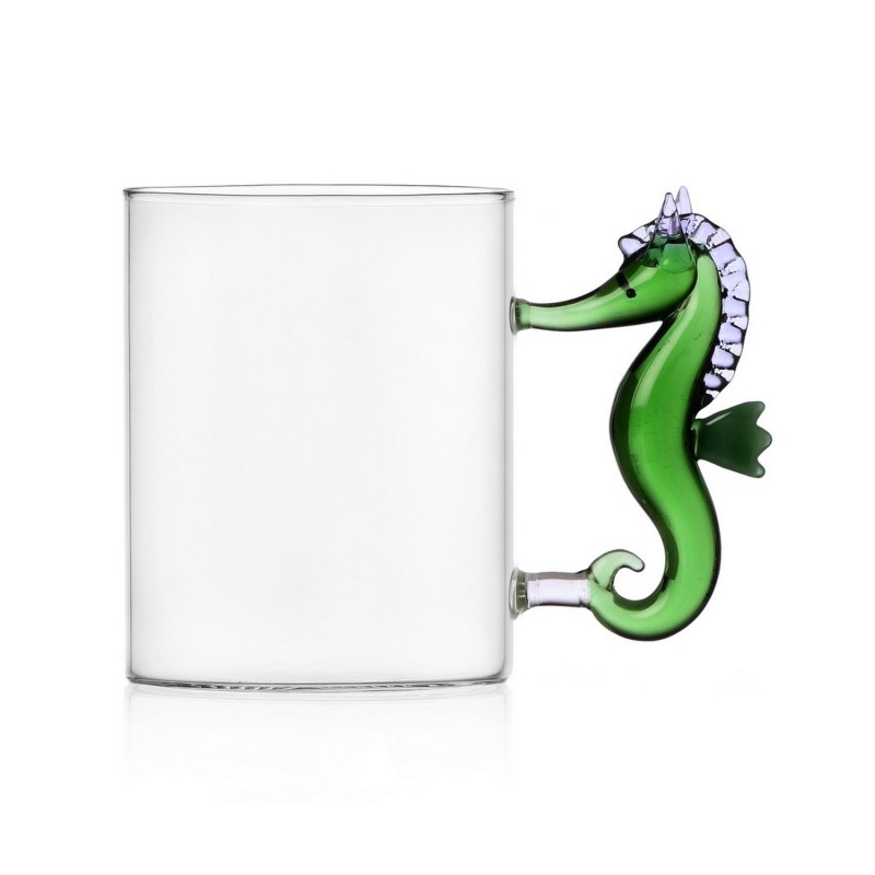 Tasse a cafe the verre design hippocampe Ichendorf Milano Marine Garden